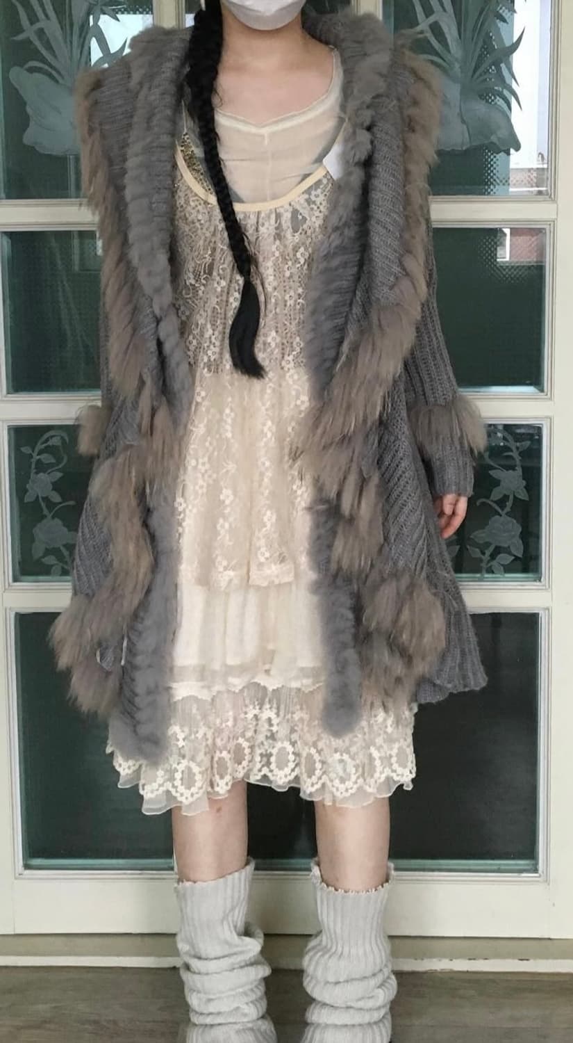 퍼 트리밍 니트 상품이미지1