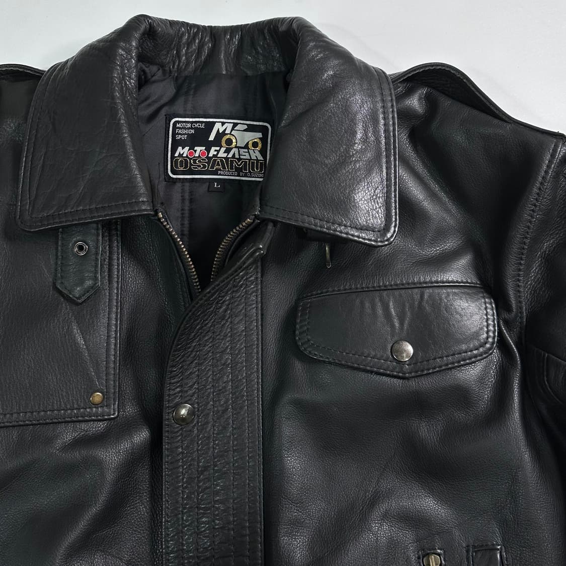 VTG 소가죽 모터사이클 자켓 상품이미지4
