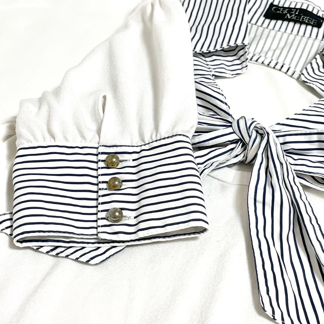 Cecli mcbee 세실맥비 오네갸루 빅리본 딱붙 로걀탑 갸루히메 상품이미지4