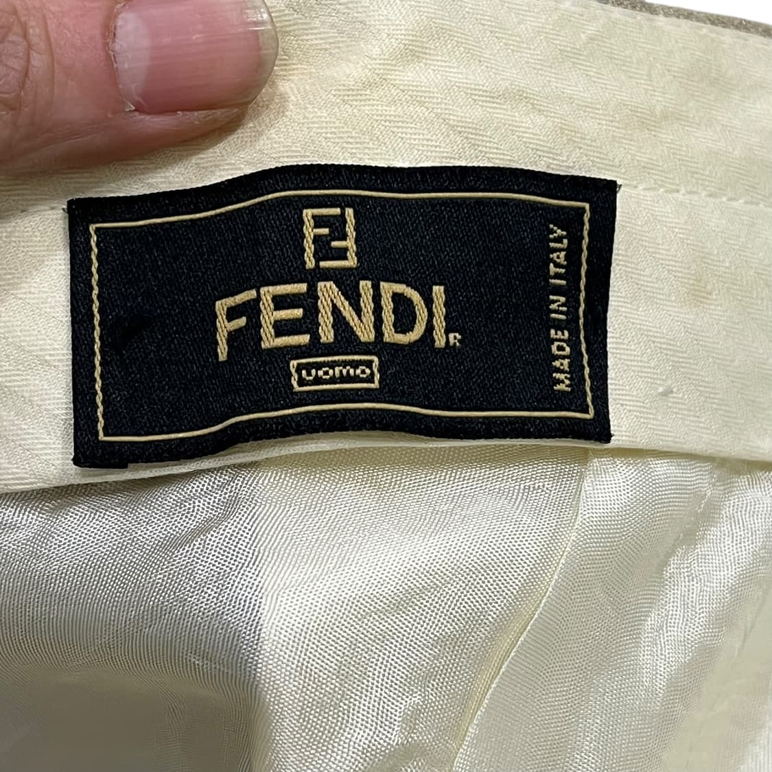 펜디 베이지 핀턱 슬랙스 s08680 상품이미지8