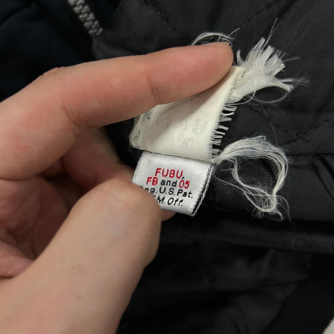 FUBU 후부 올드스쿨 누빔 후드집업 자켓(XL) 상품이미지4