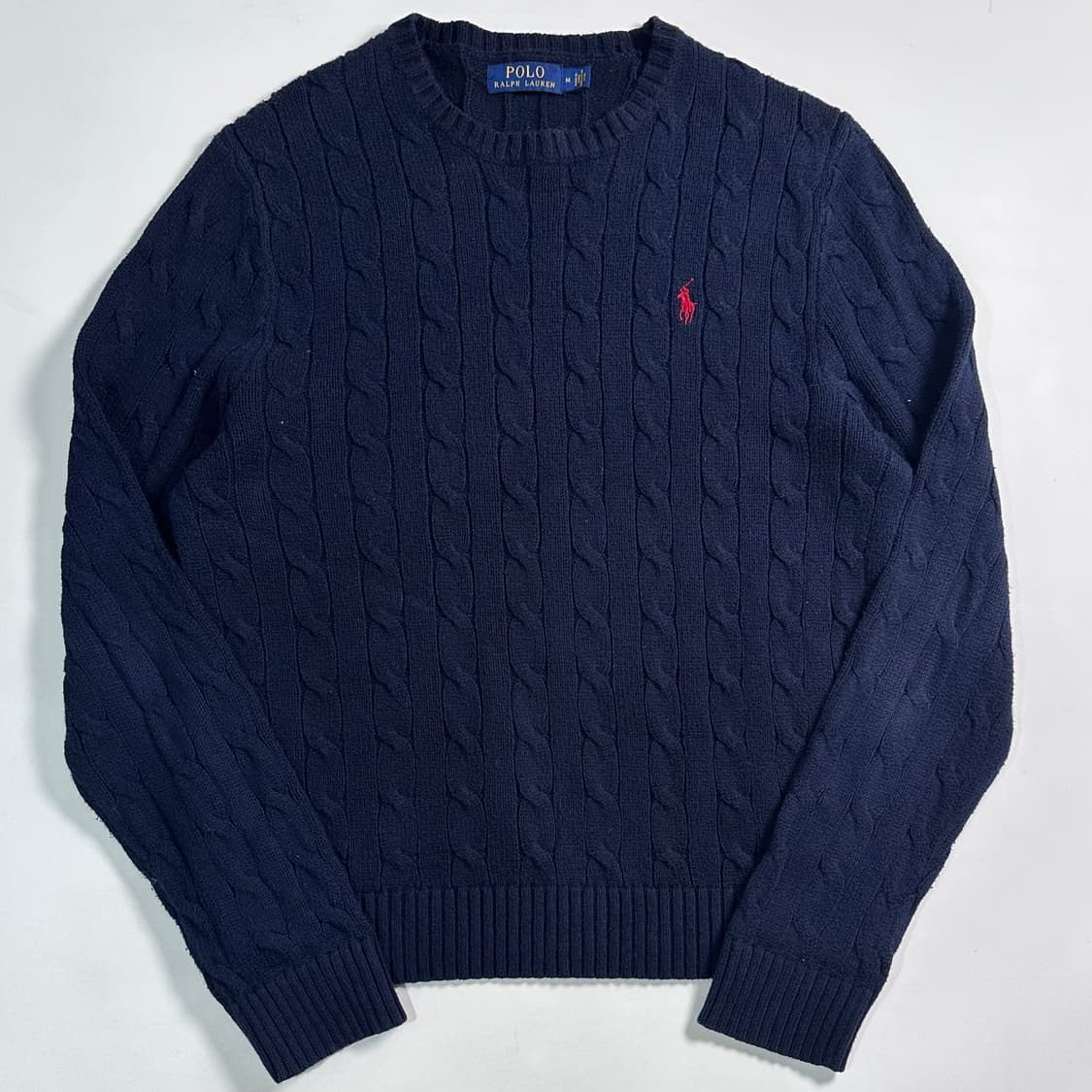 폴로 랄프로렌 네이비 케이블 니트 상품이미지1