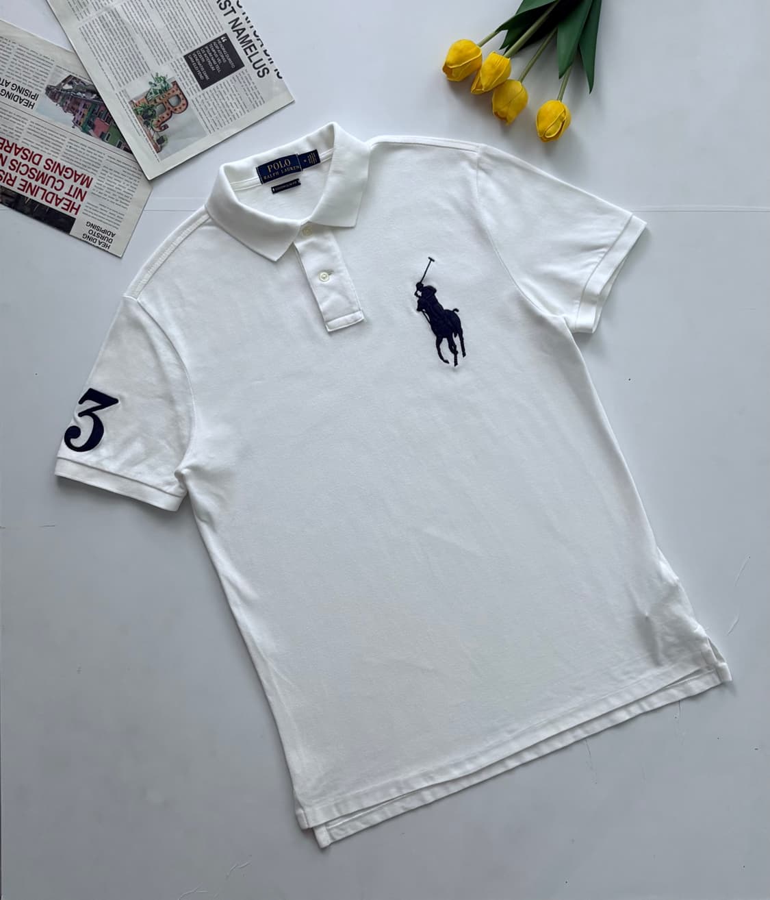 Polo 폴로랄프로렌 빅포니 치프키프 화이트 카라티 상품이미지1
