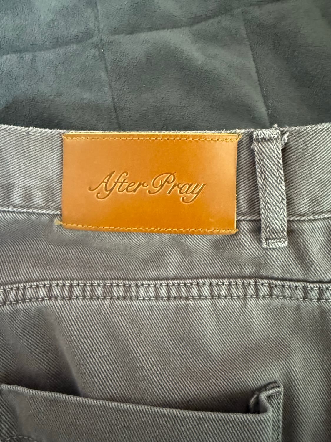 [m] 애프터프레이 와이드 슬래쉬 그레이프 데님 팬츠 상품이미지5