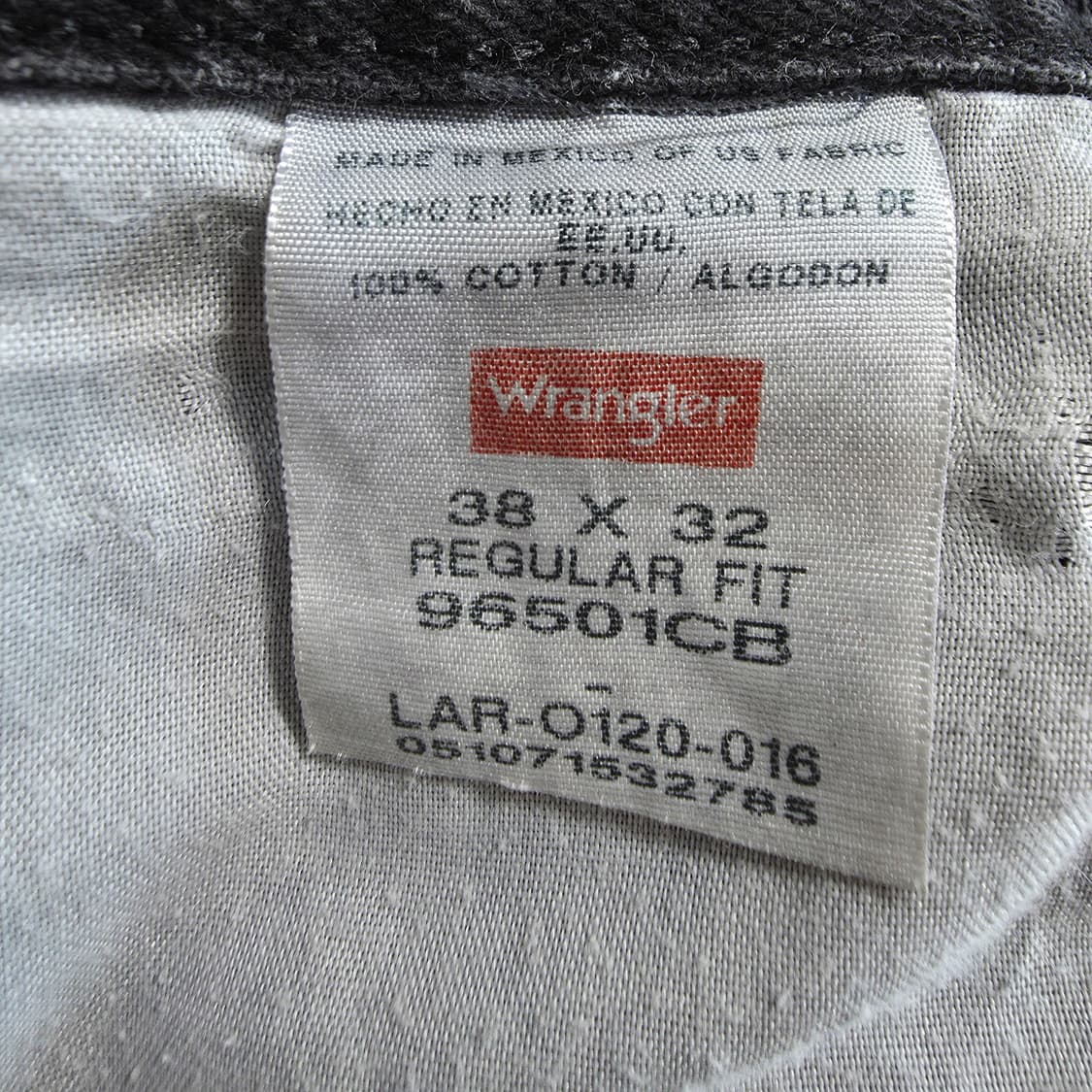 (38)랭글러 00s 빈티지 블랙 데님 팬츠 상품이미지5