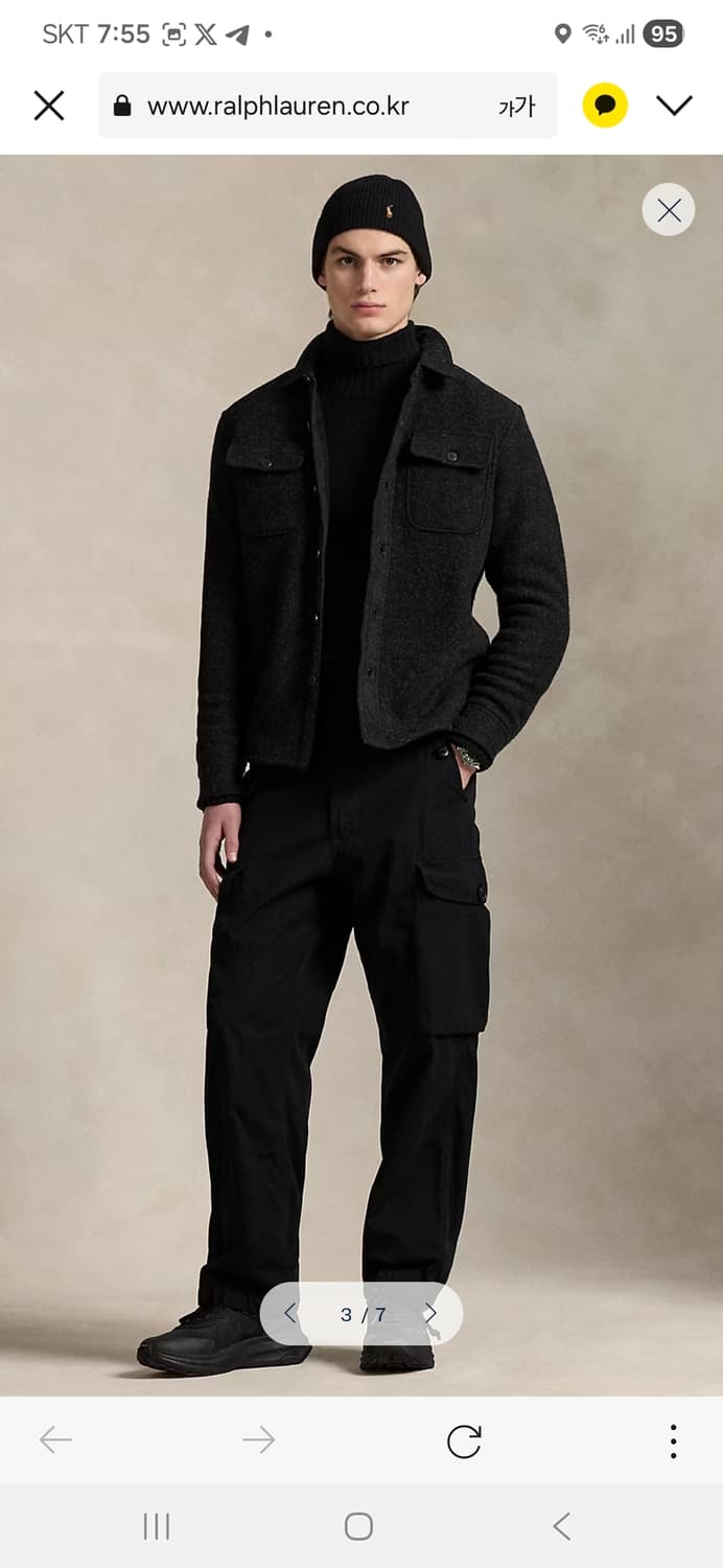 폴로 랄프로렌 울 블렌드 셔츠재킷 m  새상품 상품이미지2