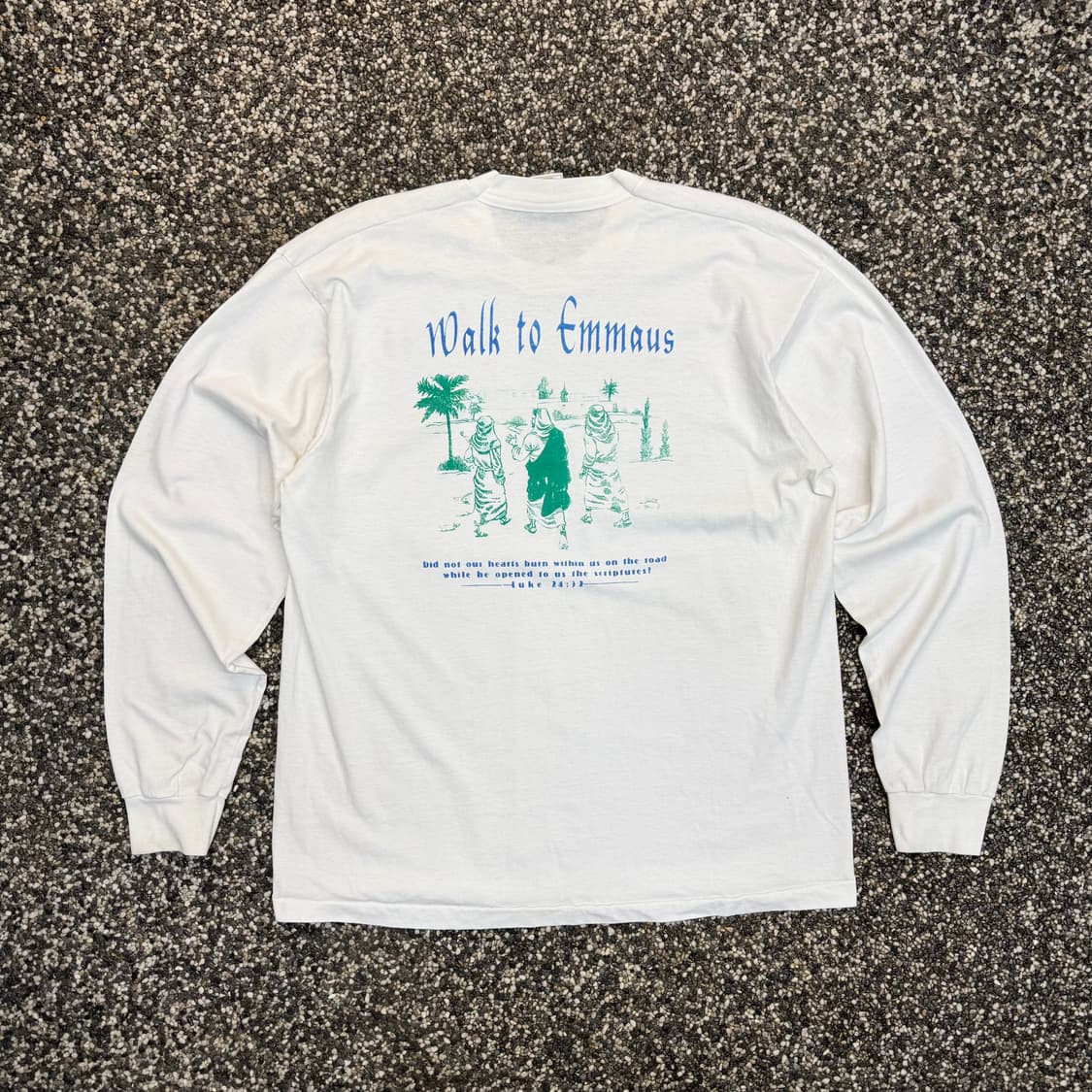 90s 프룻오브더룸 누가복음 롱슬리브 티셔츠 made in USA (XL 상품이미지1