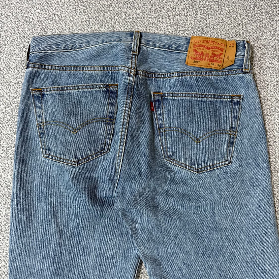 리바이스 501 연청 데님 팬츠 34 상품이미지3