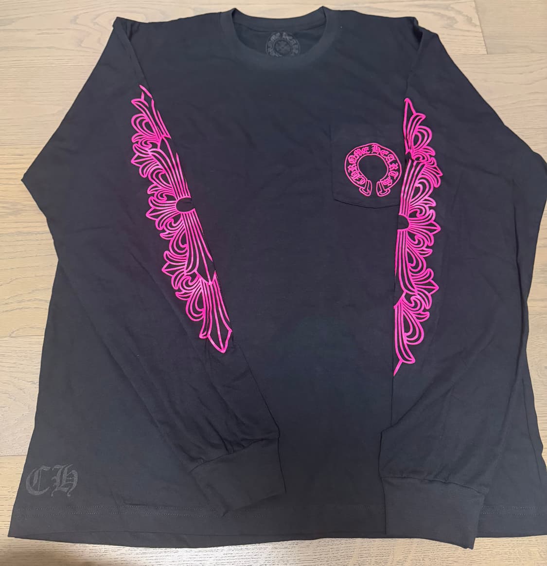 크롬하츠 홀스슈 롱슬리브 핑크 XL 상품이미지1