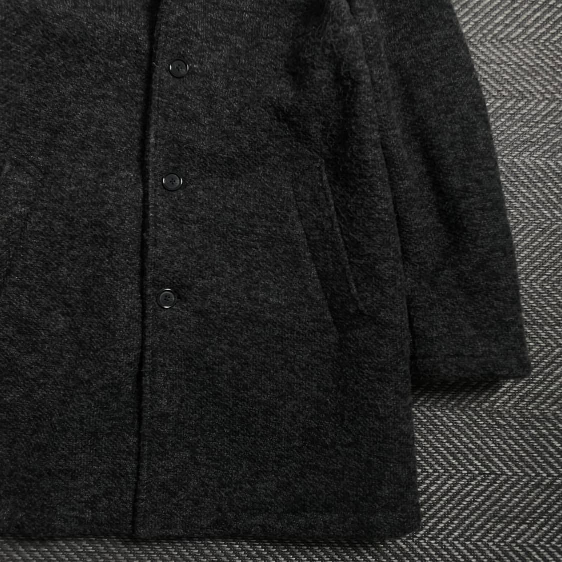 빈티지 트위드 오버핏 싱글 발마칸 코트y 4029 상품이미지3