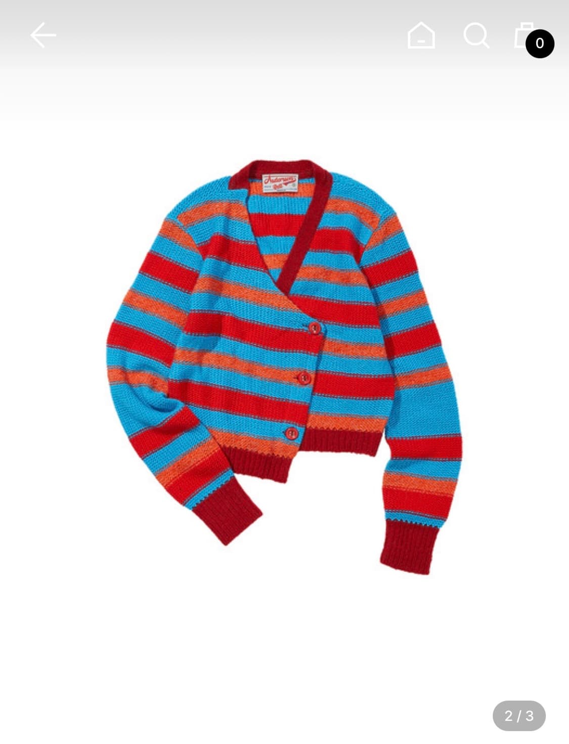 앤더슨벨 마르타 스트라이프 가디건 s 상품이미지1