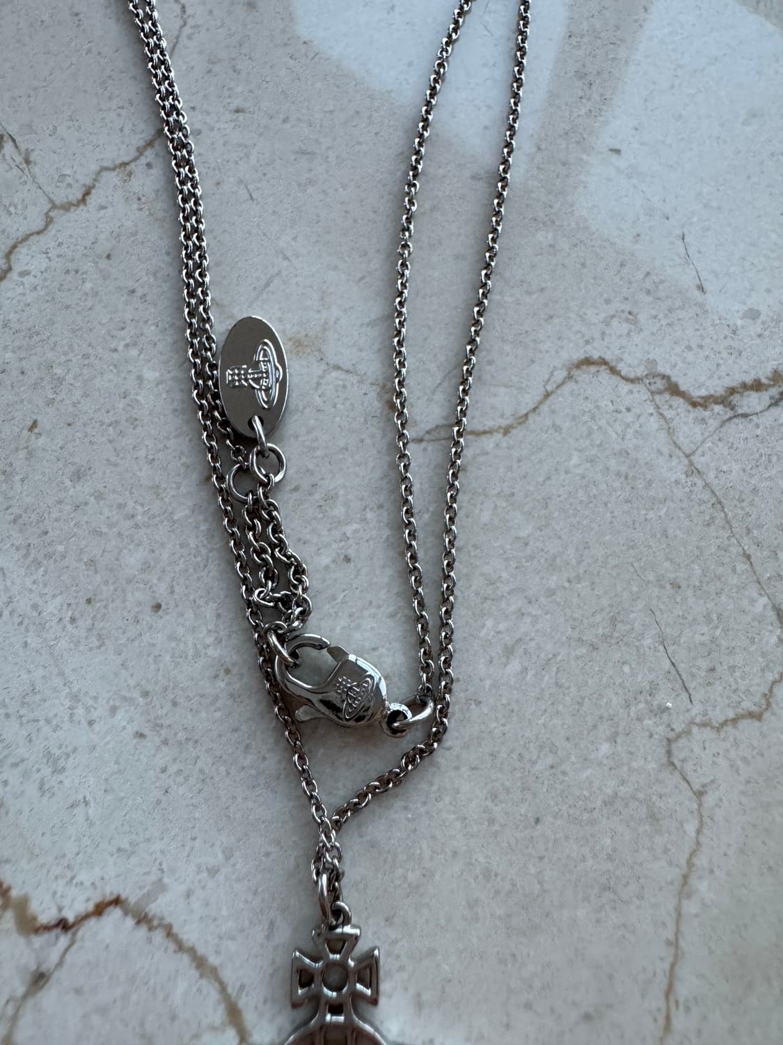 비비안 웨스트우드 ORB 실버 목걸이  실버  상품이미지3