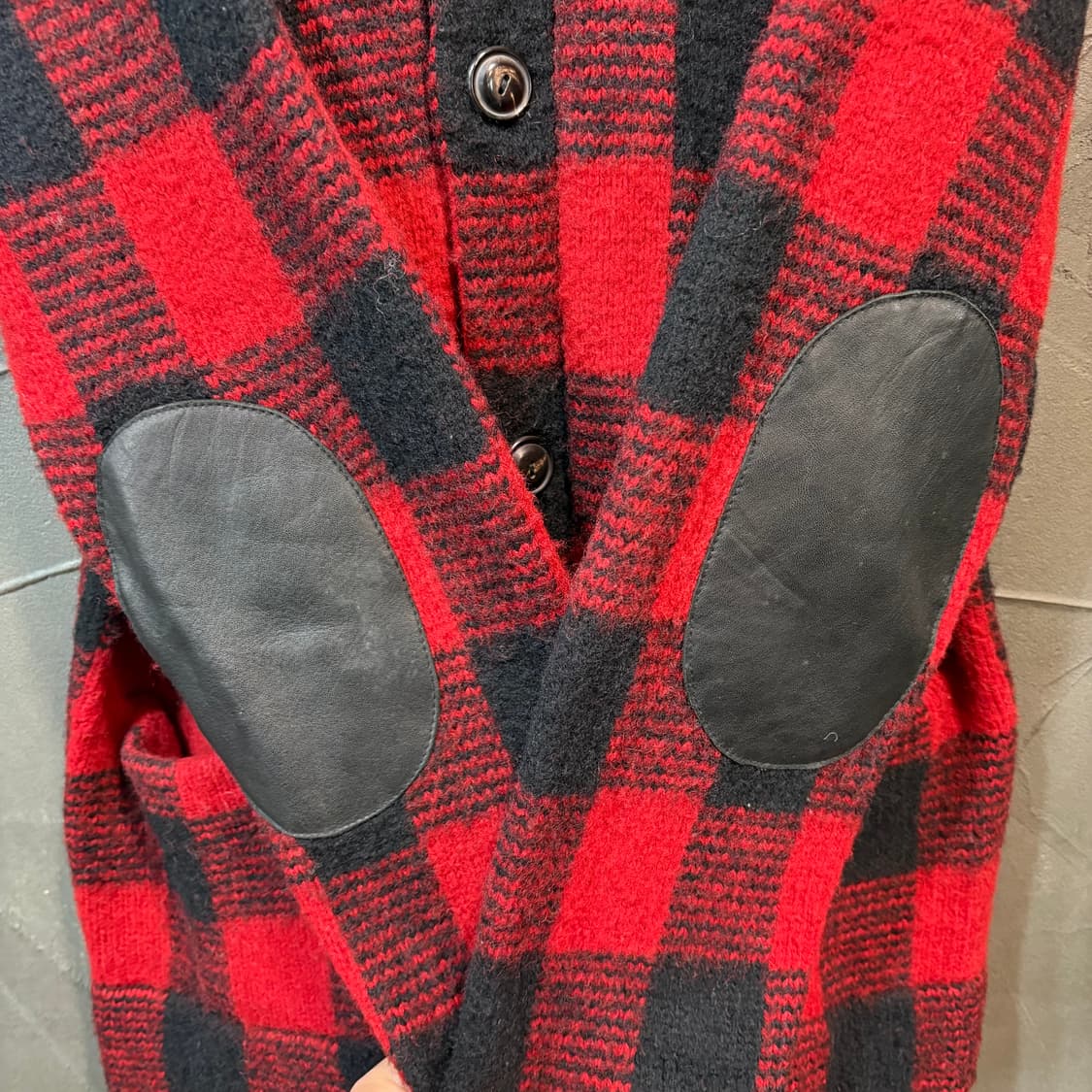 [L] POLO 폴로 랄프로렌 타탄 체크 울 가디건  상품이미지3