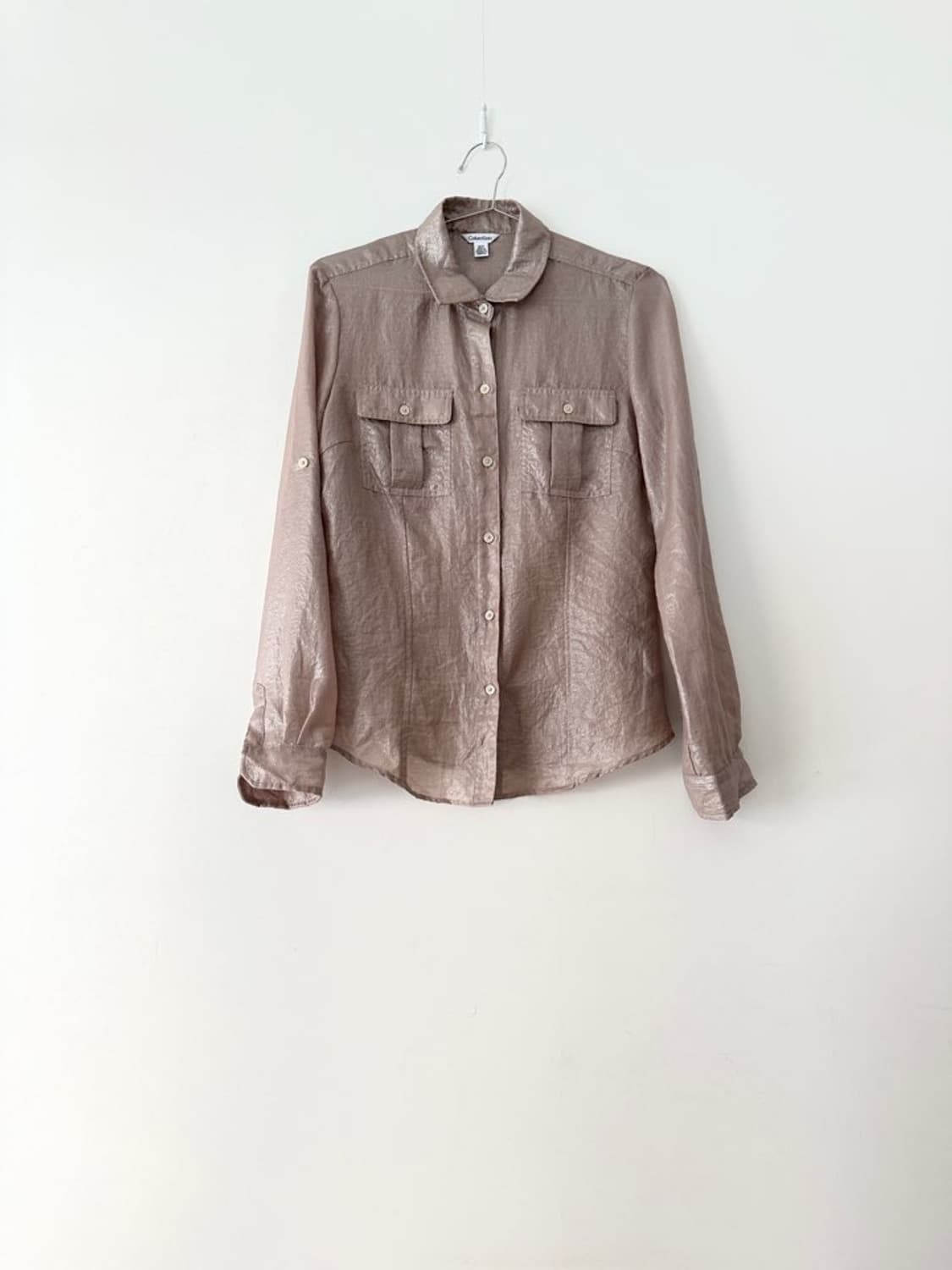 CALVIN KLEIN glossy pocket shirt  상품이미지1