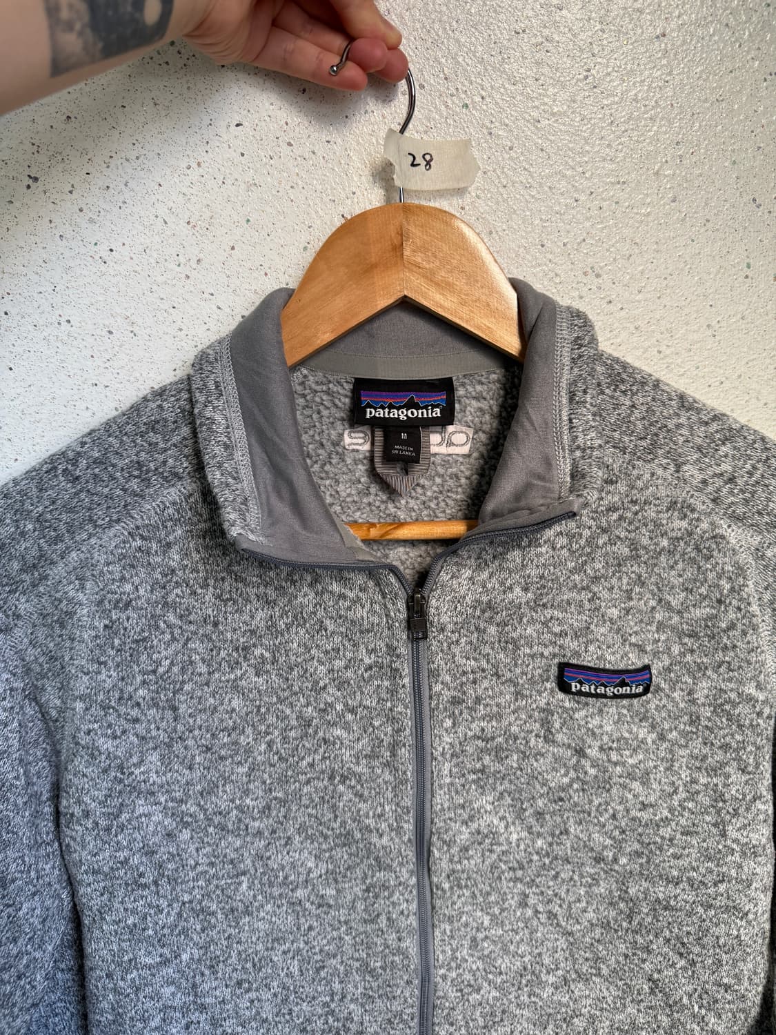 파타고니아 베터스웨터 플리스 신칠라 풀집업 그레이  상품이미지3