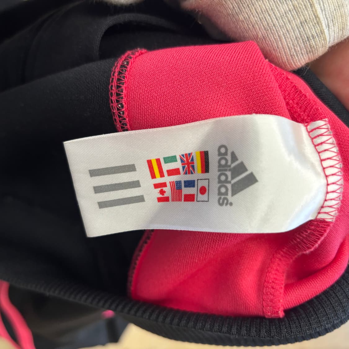 95 아디다스 여성용 핑크스트라이프 크롭 트랙탑 상품이미지5