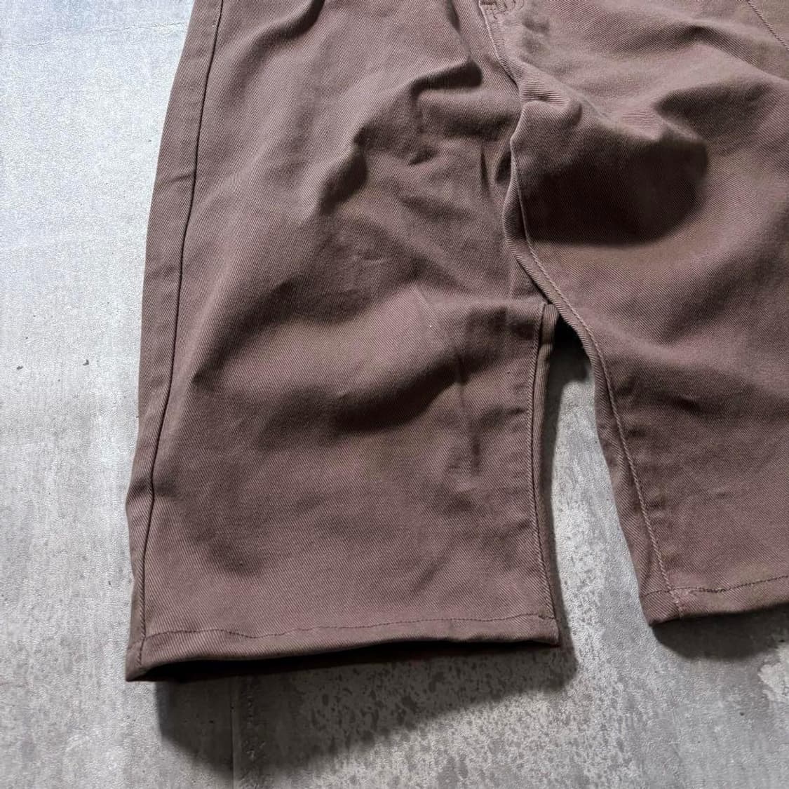 빈티지 00s 브라운 와이드 하프팬츠 7부 팬츠 상품이미지5