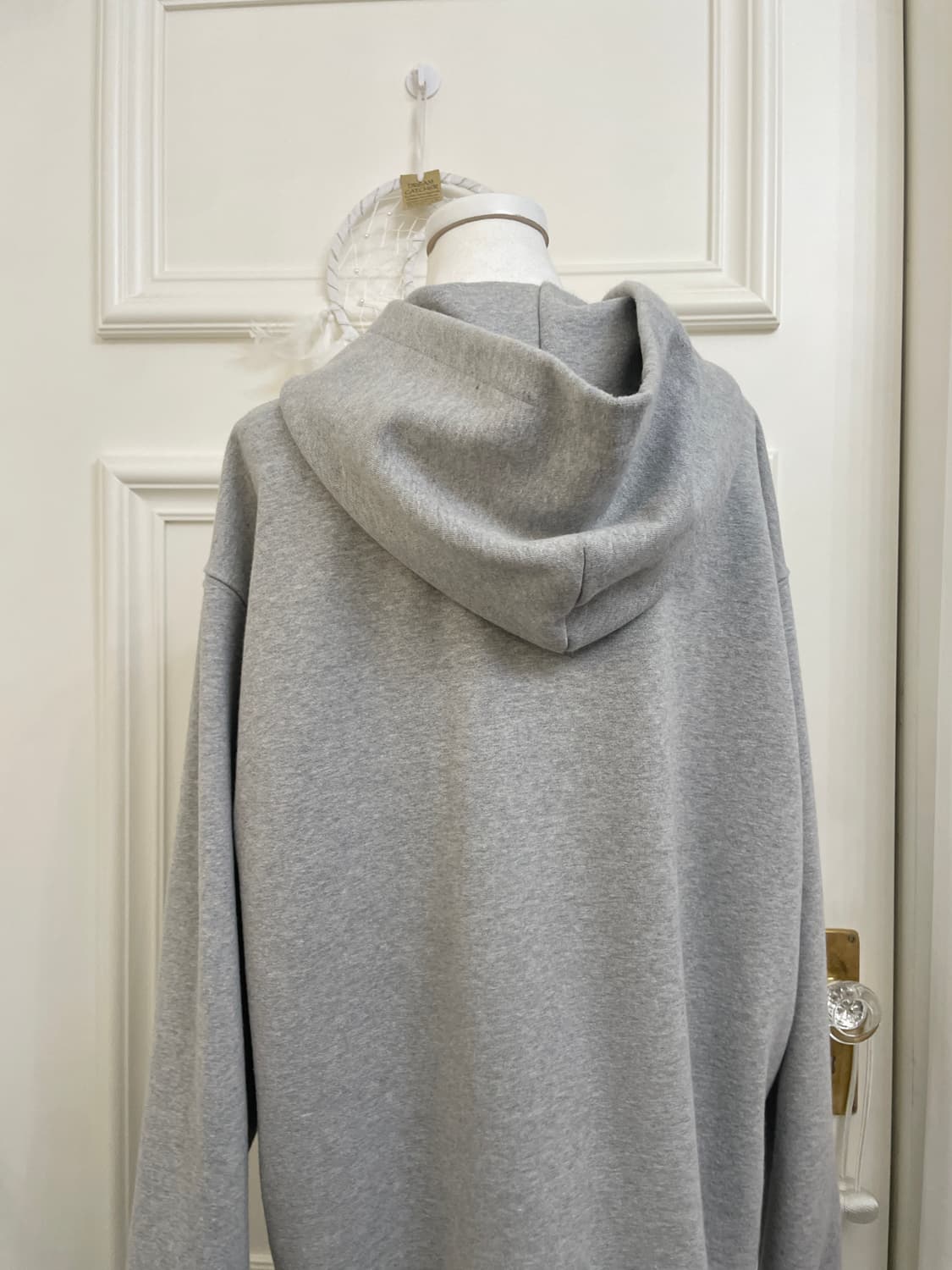 LEE gray basic long over hoode-zip 상품이미지4