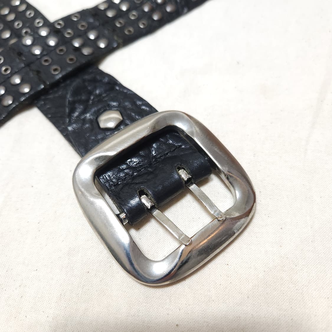 [OS] 소가죽 빈티지 스터드 남여 벨트 상품이미지4