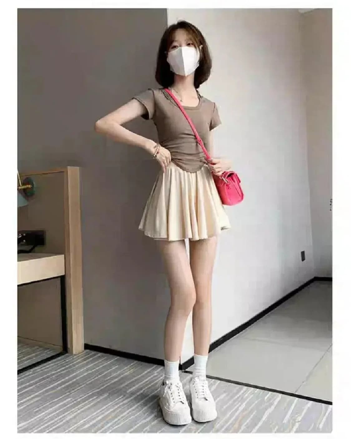 발레코어코디셋업 달천히메라떼갸루캐릭캐릭체인지핀터깔페어리반팔티셔츠로맨틱갸루 상품이미지4