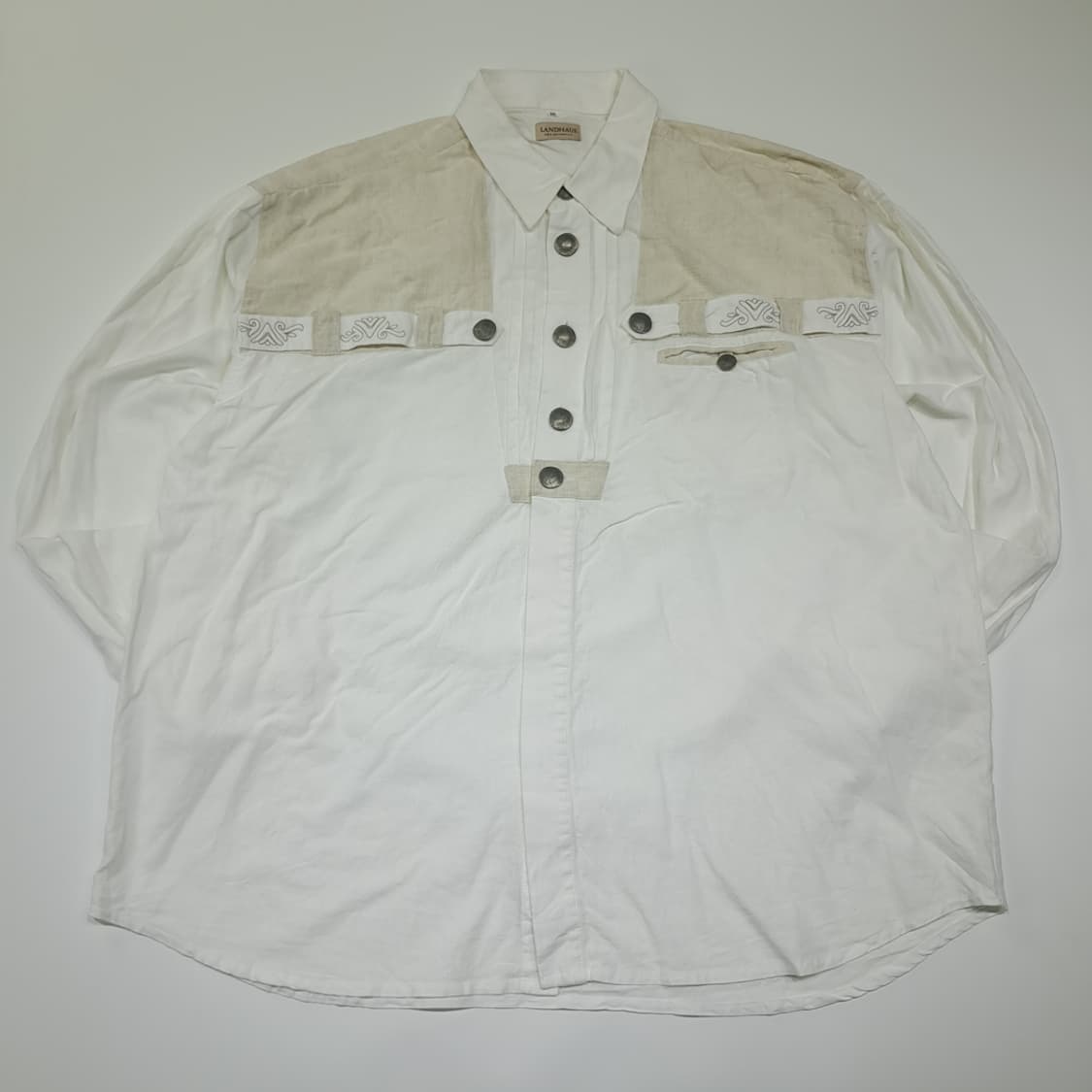 CL987 XL 란트하우스 90s 독일 트라흐텐 바바리안 린넨코튼 알펜 상품이미지1