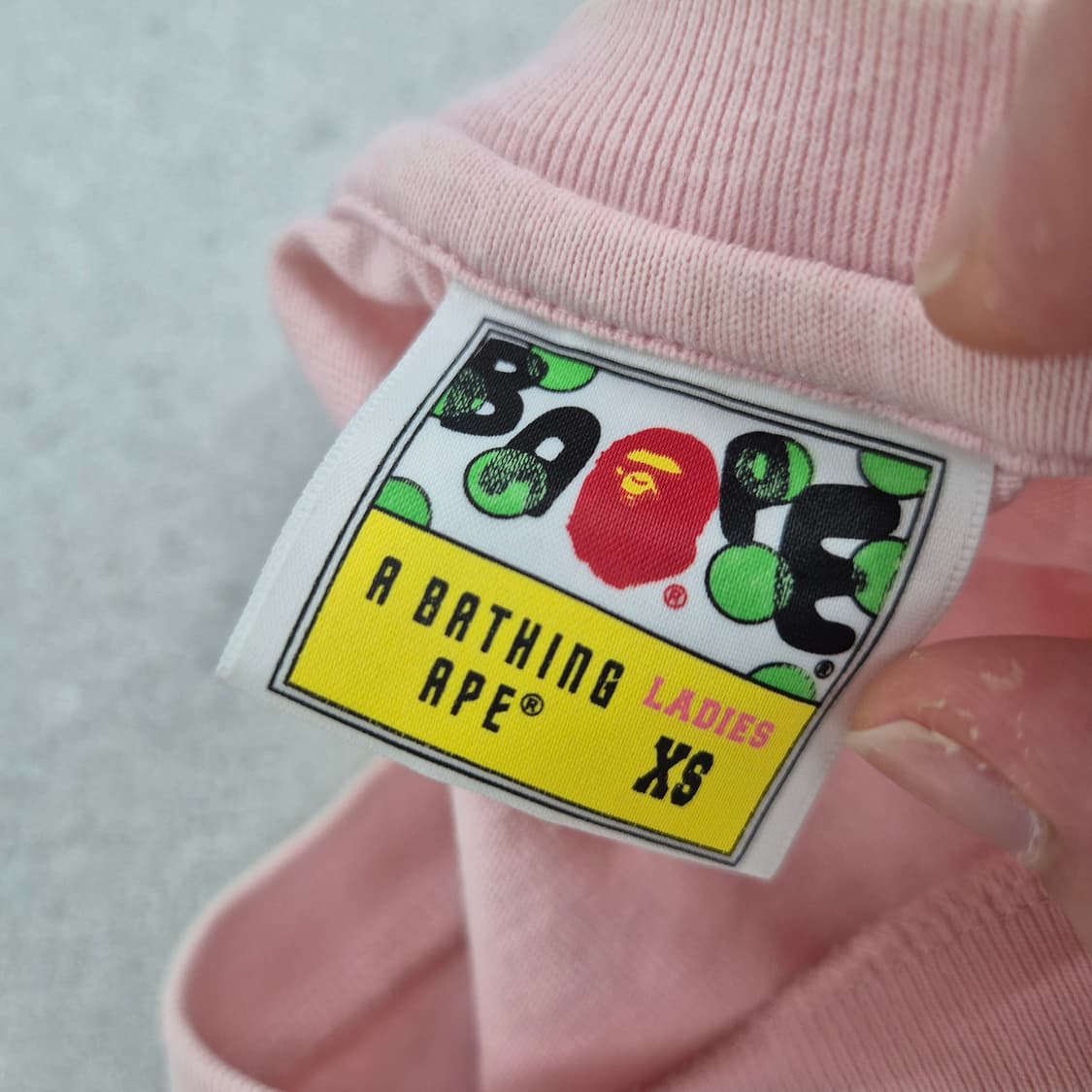 베이프 핑크 반팔 상품이미지5