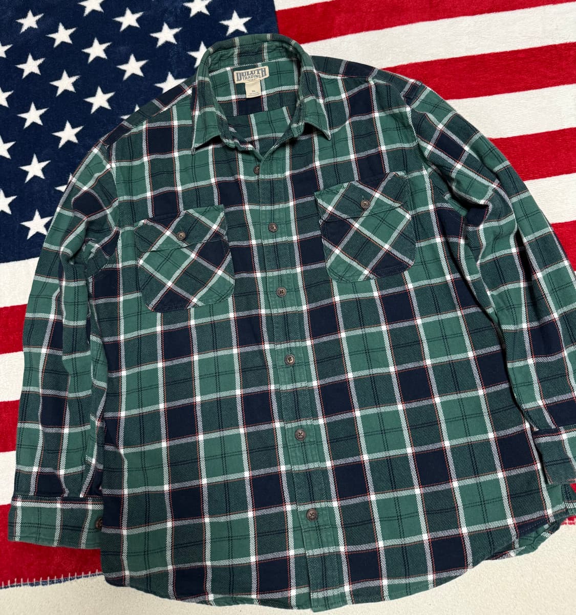 빈티지플란넬셔츠 워크셔츠 vintage flannel shirt 체크셔츠 상품이미지4
