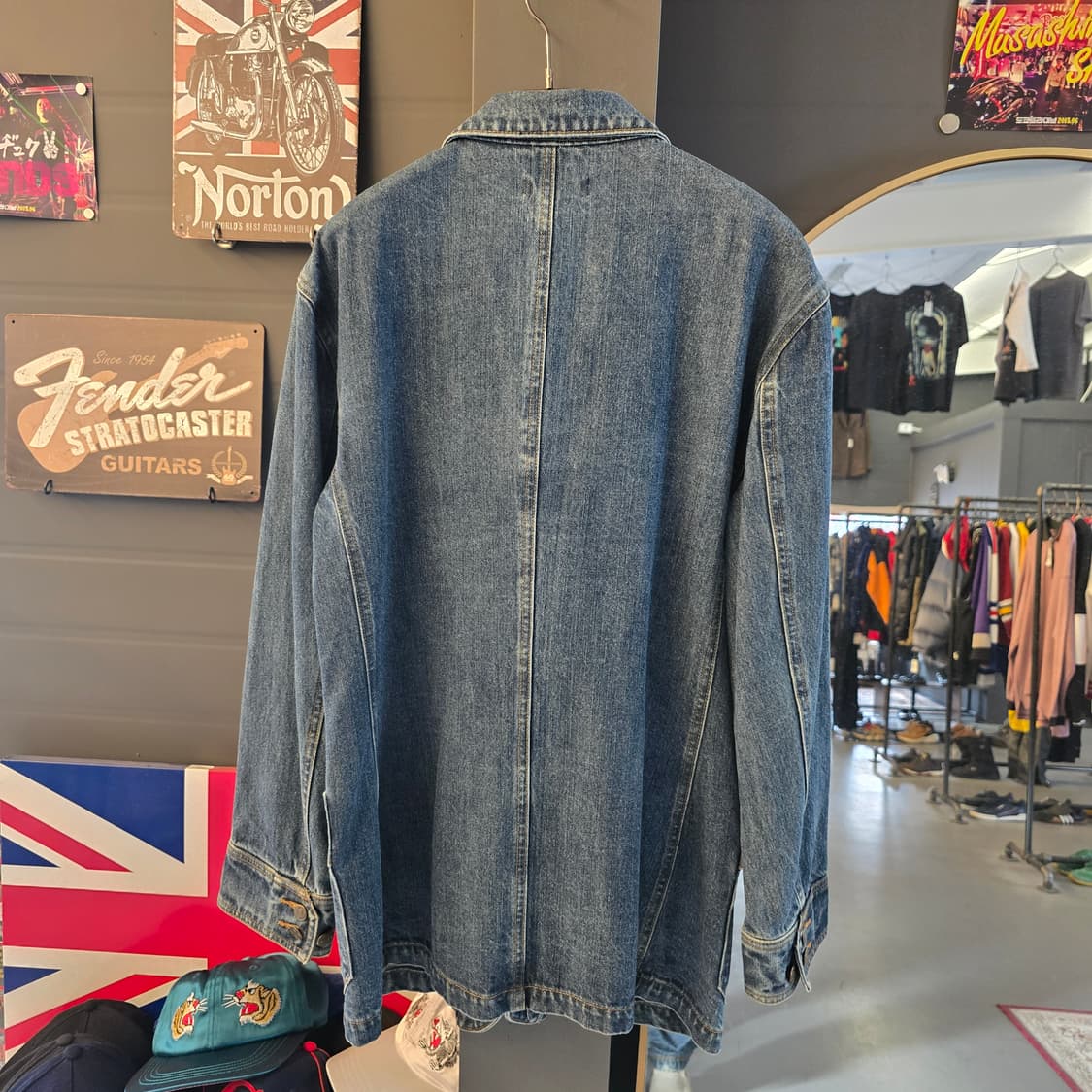 Lands' End 데님 자켓 워크자켓 커버올 오버핏 상품이미지2