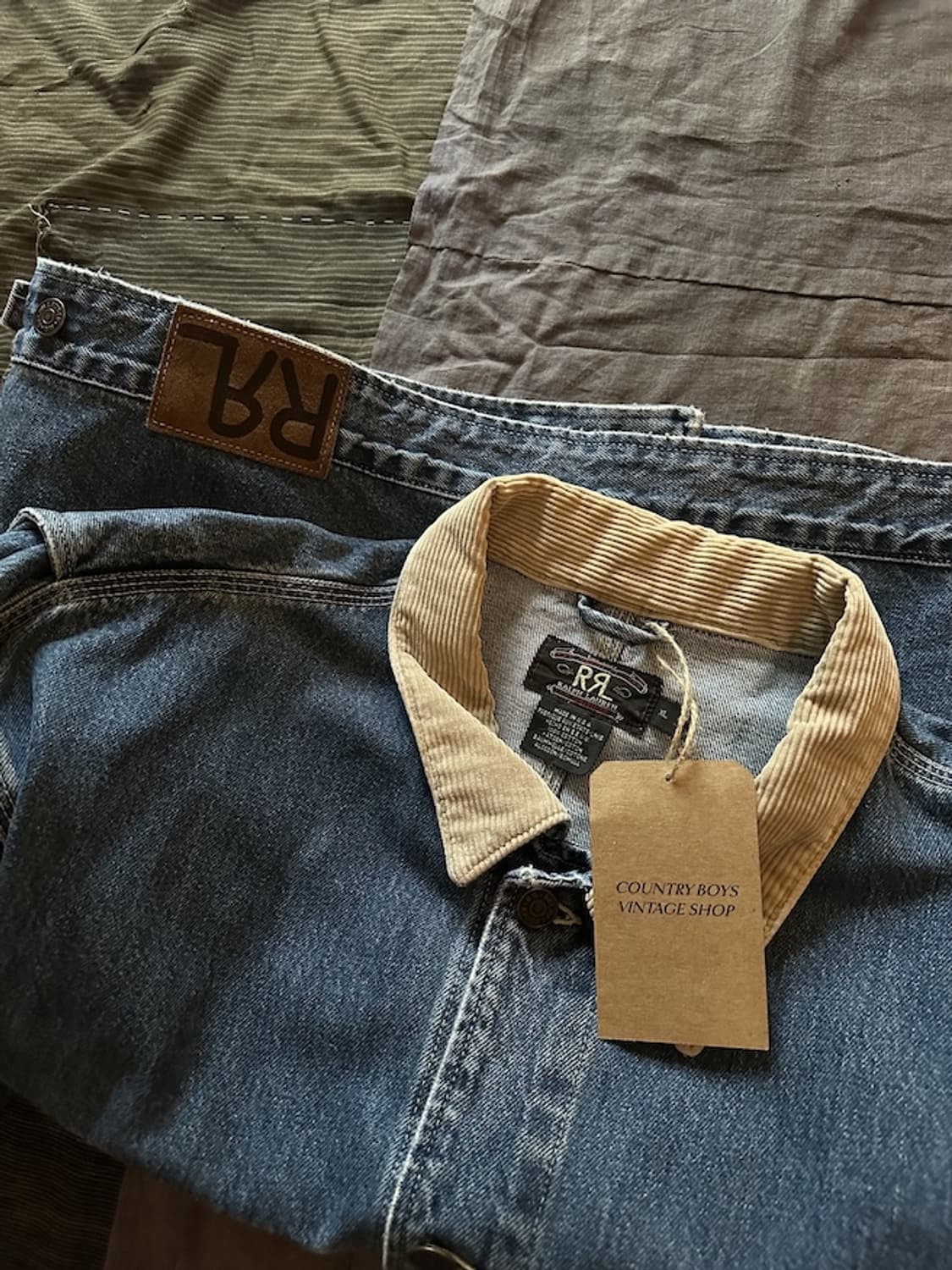 90s USA RRL Vintage Denim Jacket 상품이미지7