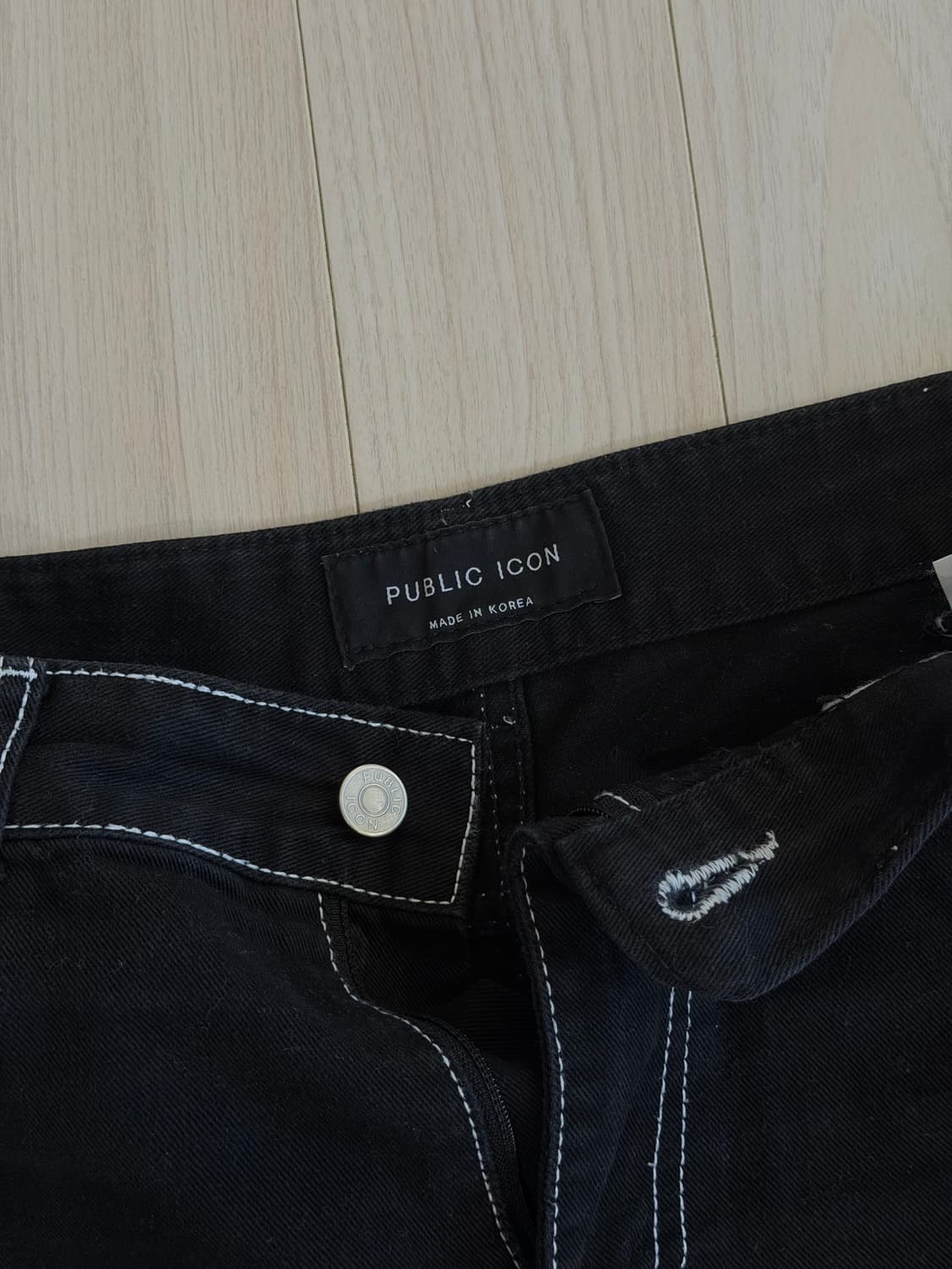 퍼블릭아이콘 와이드 코튼 팬츠 M 상품이미지2