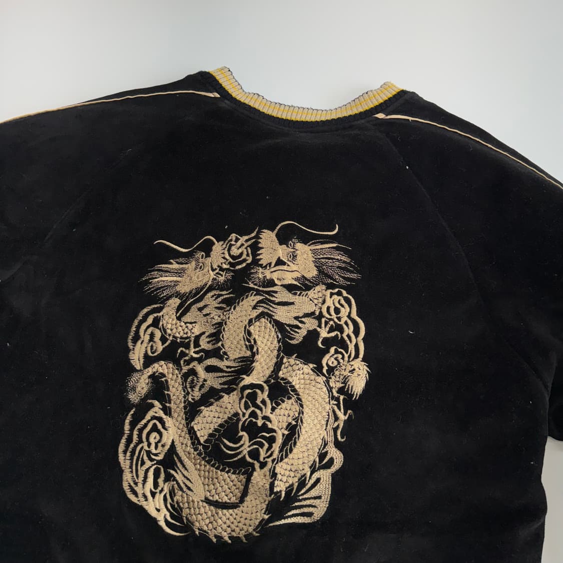 Vintage 리버시블 블랙 벨벳 스카쟌  상품이미지9