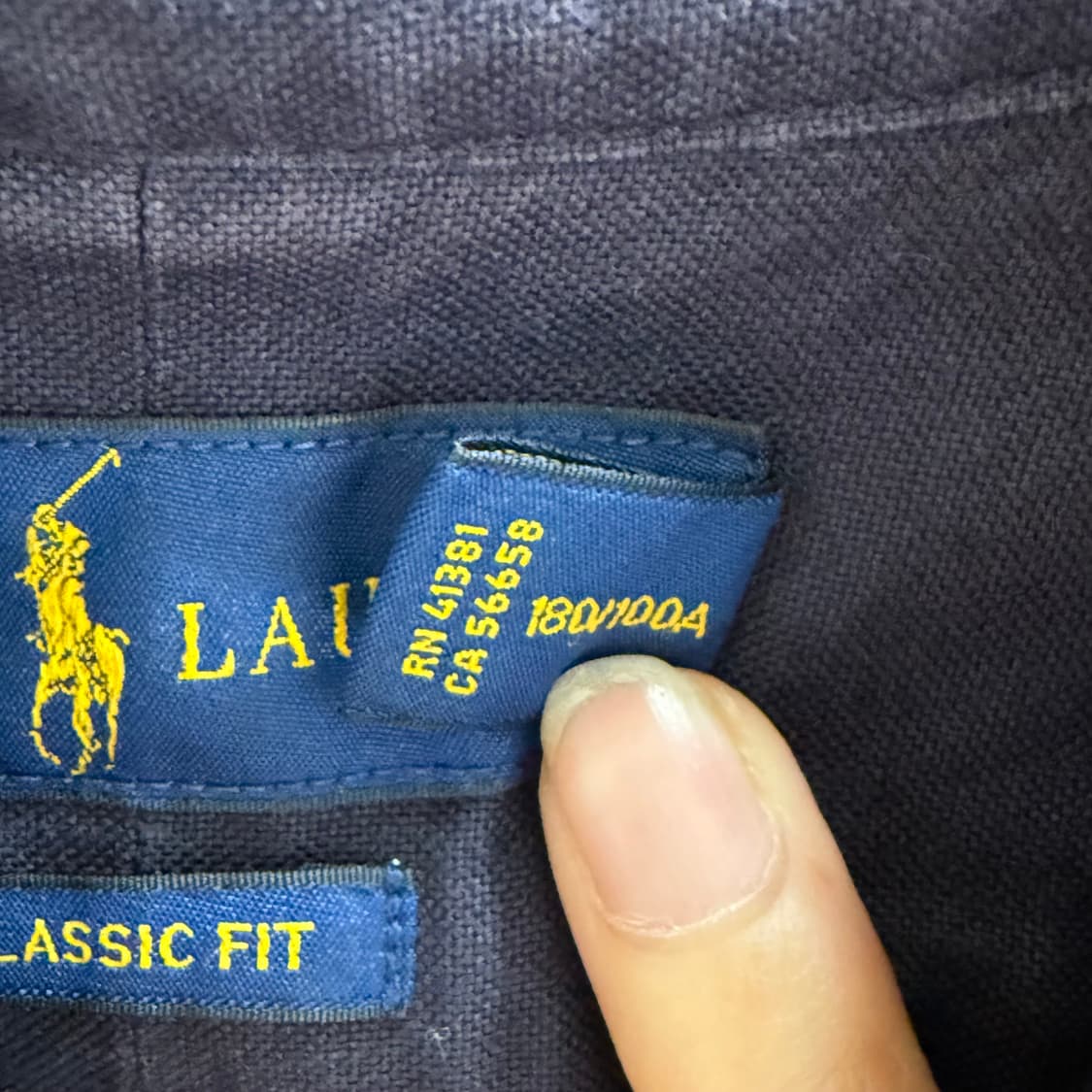 [L] 폴로 클래식핏 네이비 셔츠 상품이미지8