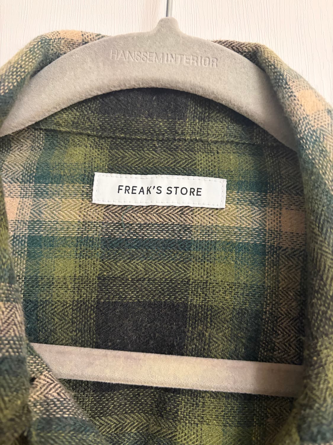 [새상품] 프릭스스토어 그린 체크 셔츠 상품이미지4