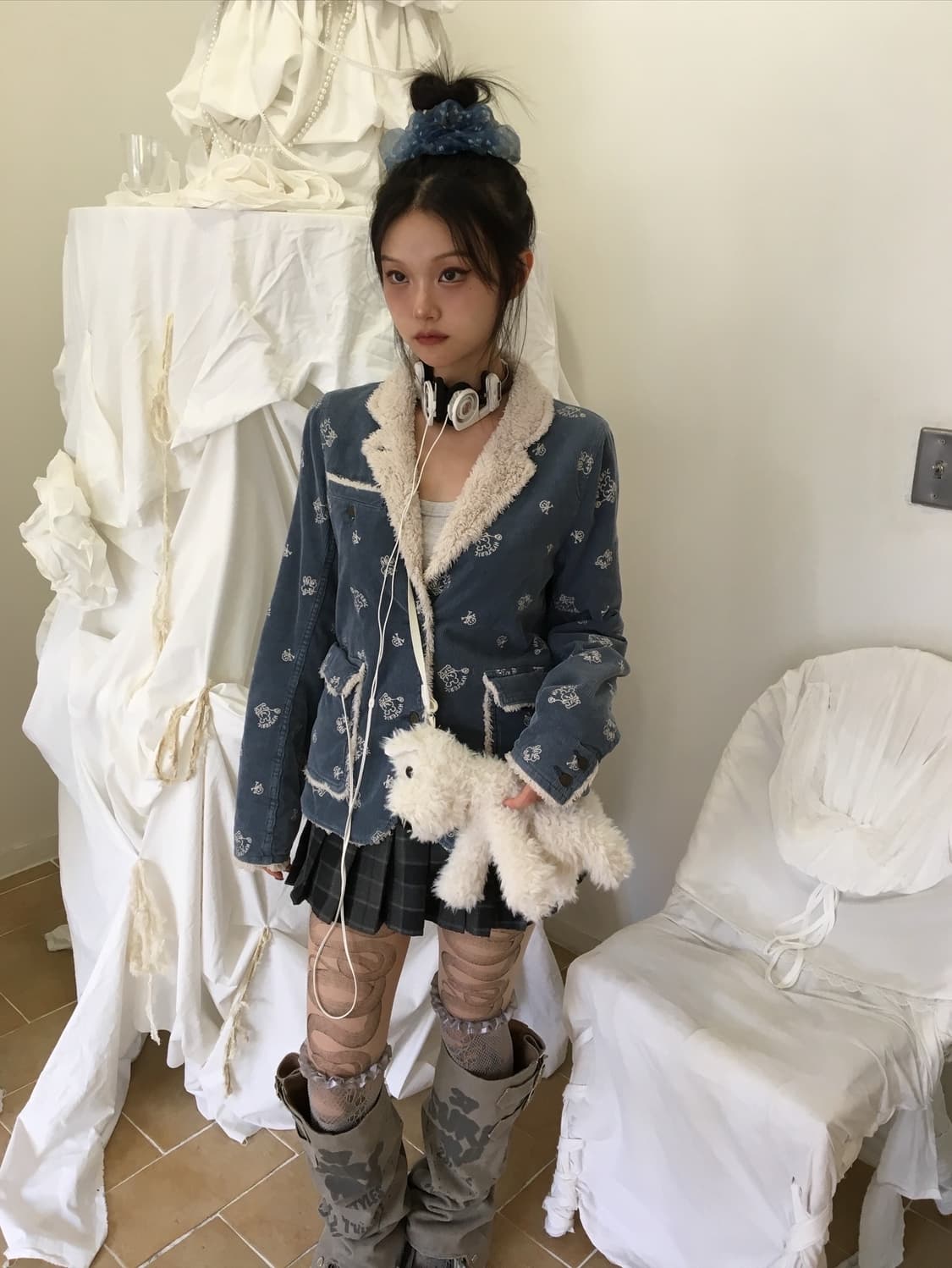 히스테릭글래머 아카이브 버니 코듀로이 자켓 상품이미지4