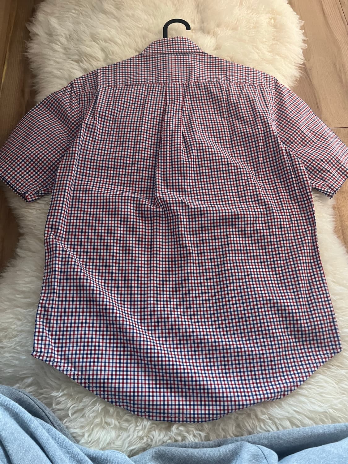 폴로 반팔 체크 셔츠 상품이미지3