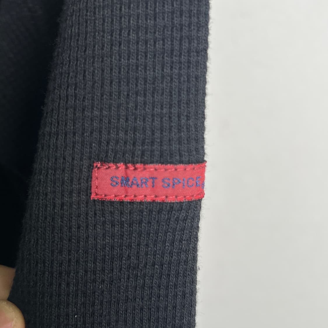 jpn vtg 빈티지 블랙 와플 브이넥 롱슬리브 S 상품이미지8