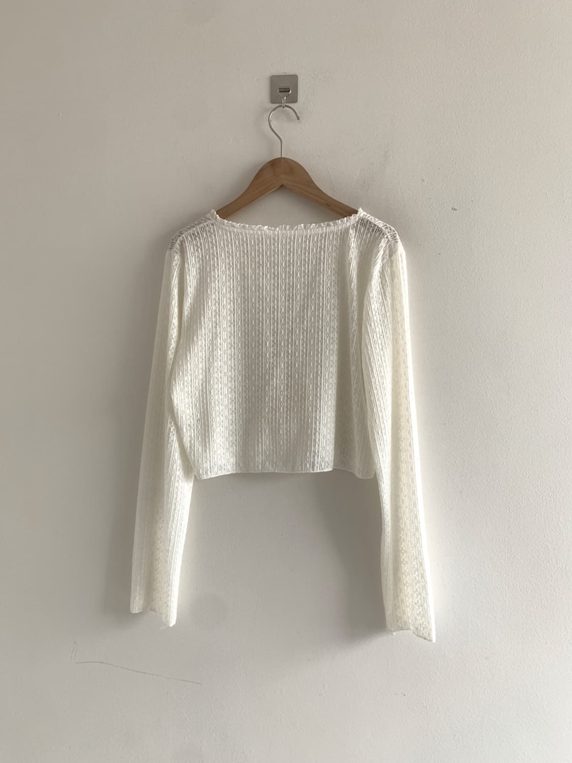 Frill two button lace cardigan 상품이미지8