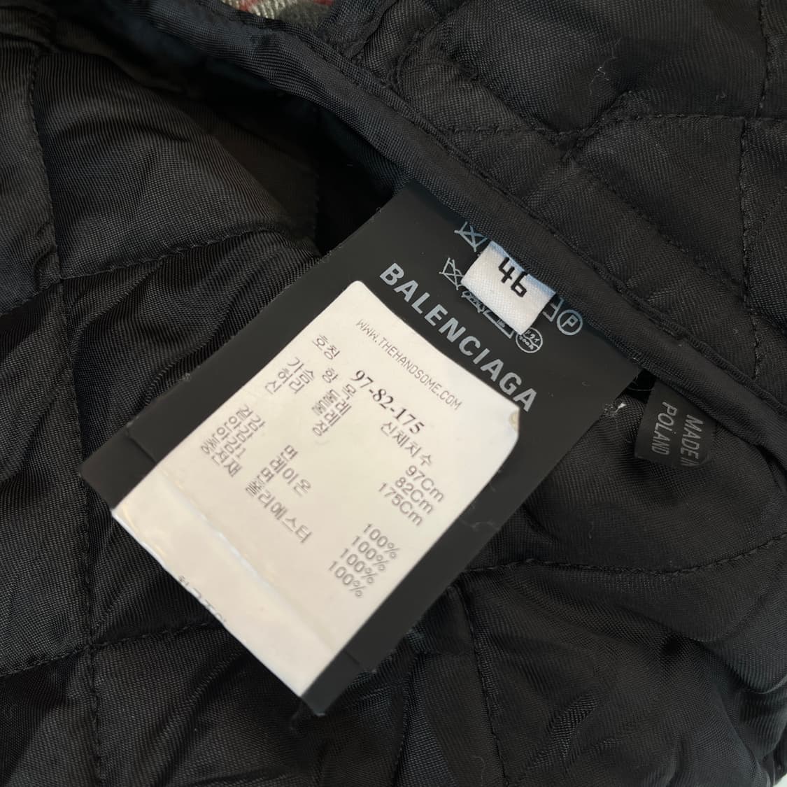 발렌시아가 18fw 퀼팅 셔츠 자켓 [ 105-110 ] 상품이미지3