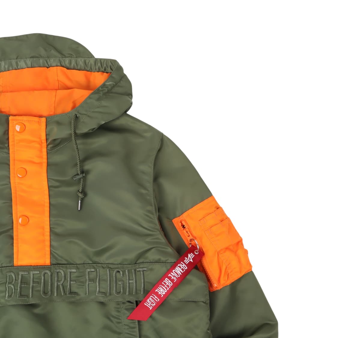 알파인더스트리 카키 나일론 아노락 자켓 상품이미지3