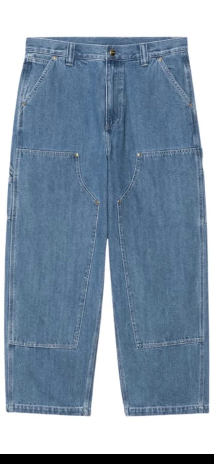 [M]칼하트윕 내쉬 더블니 블루 연청 상품이미지1