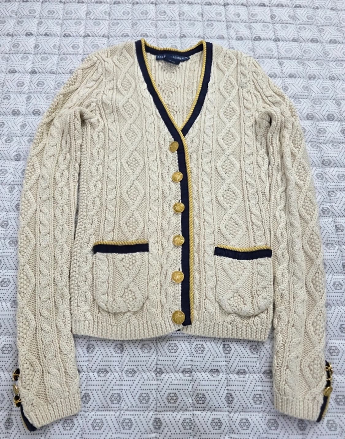 폴로 아이보리 가디건 ~55반 상품이미지2