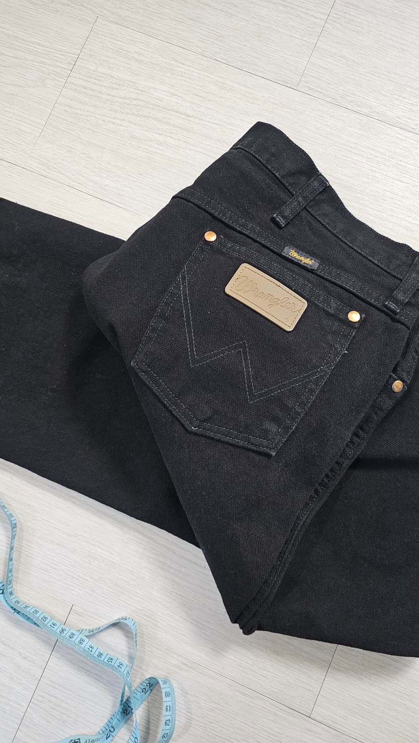 랭글러 13mwz 오리지널 핏 데님 진 블랙 상품이미지5