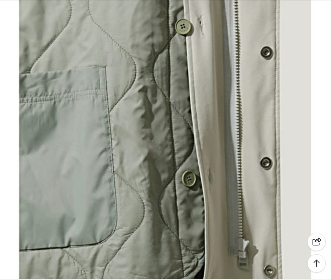 IRO 이로 이로맨 디테쳐블 피쉬테일 야상 점퍼 블랙  M 오버핏 상품이미지6