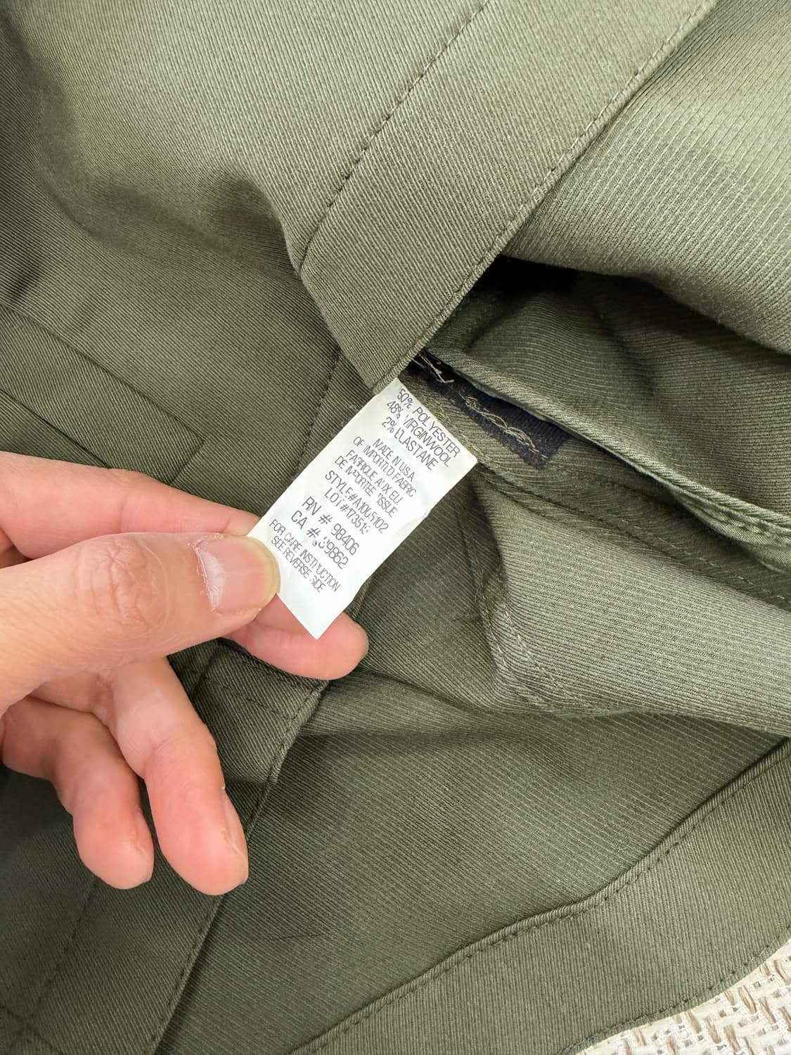 정품) Theory 띠어리 여성 카키 야상 자켓 M 상품이미지8