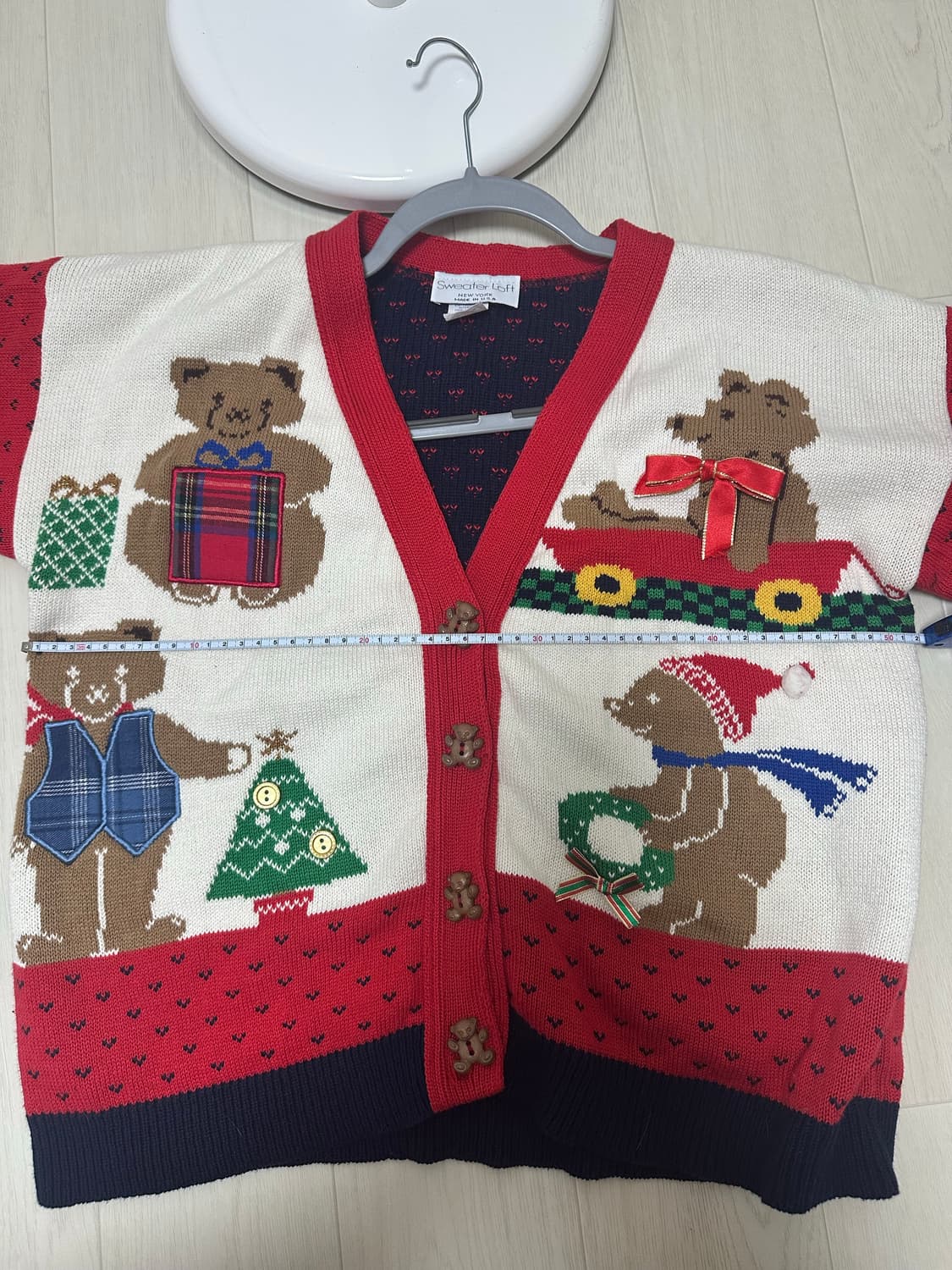 sweater loft 곰돌이 니트 가디건 상품이미지8