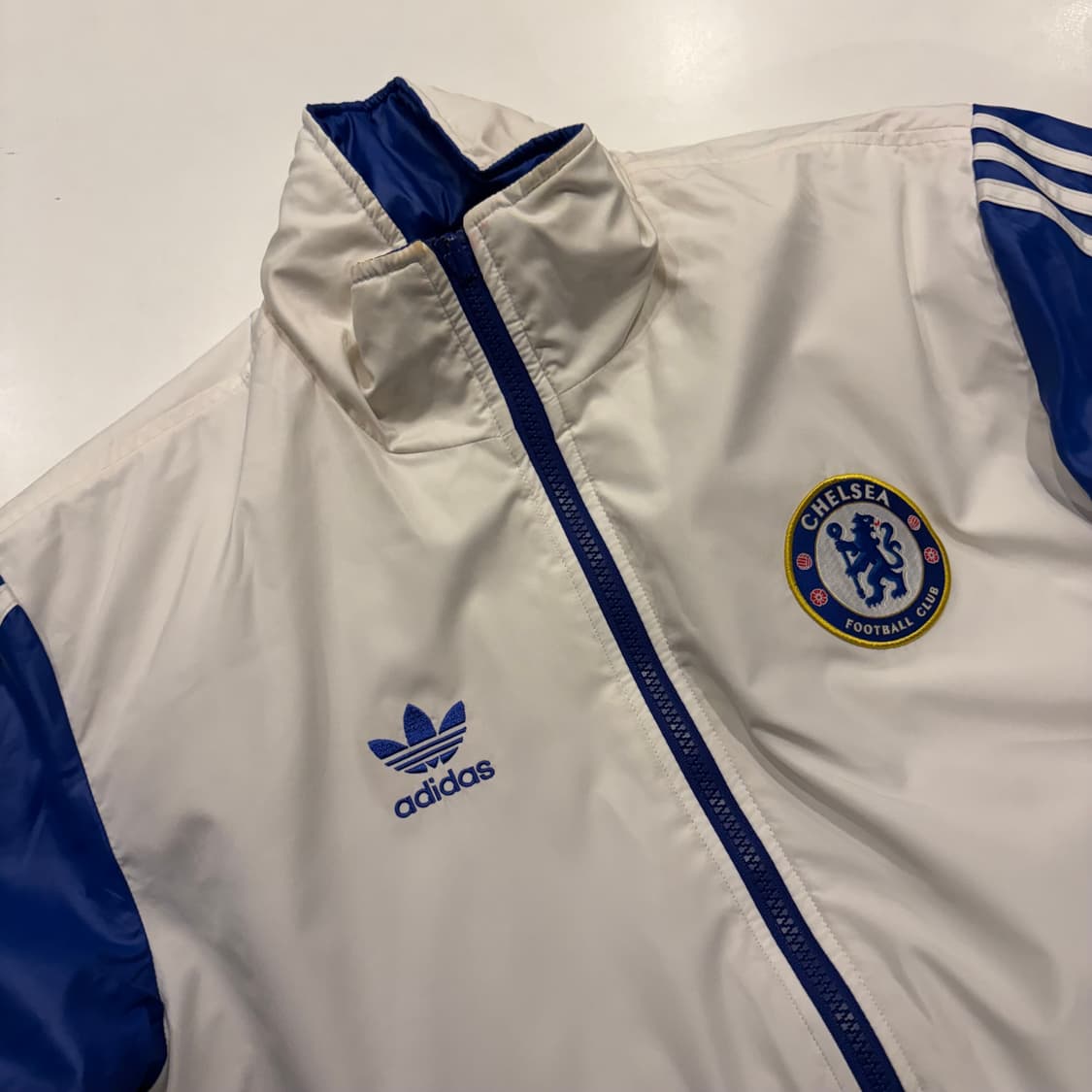 [100] 아디다스 첼시 빅로고 트랙 점퍼 자켓 블루 D196 상품이미지3