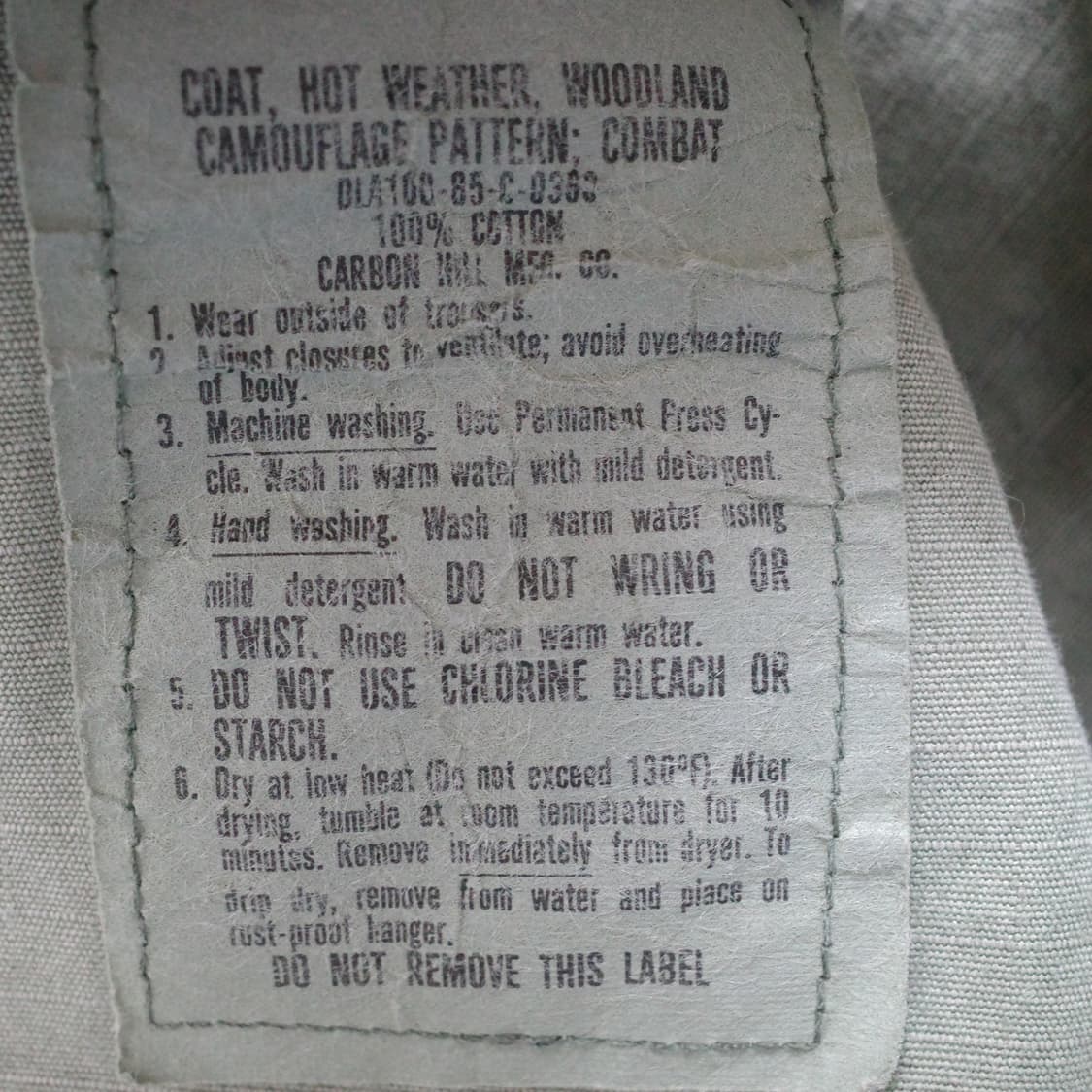 80s 미군 우드랜드 BDU 전투복 자켓 상의 (M-S) 상품이미지6
