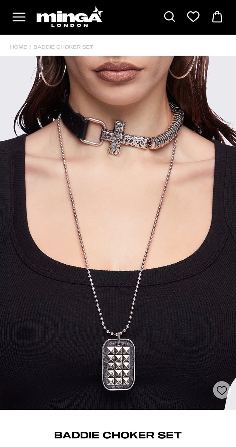 밍가 런던 베디 초커 세트 BADDIE CHOKER SET 상품이미지1