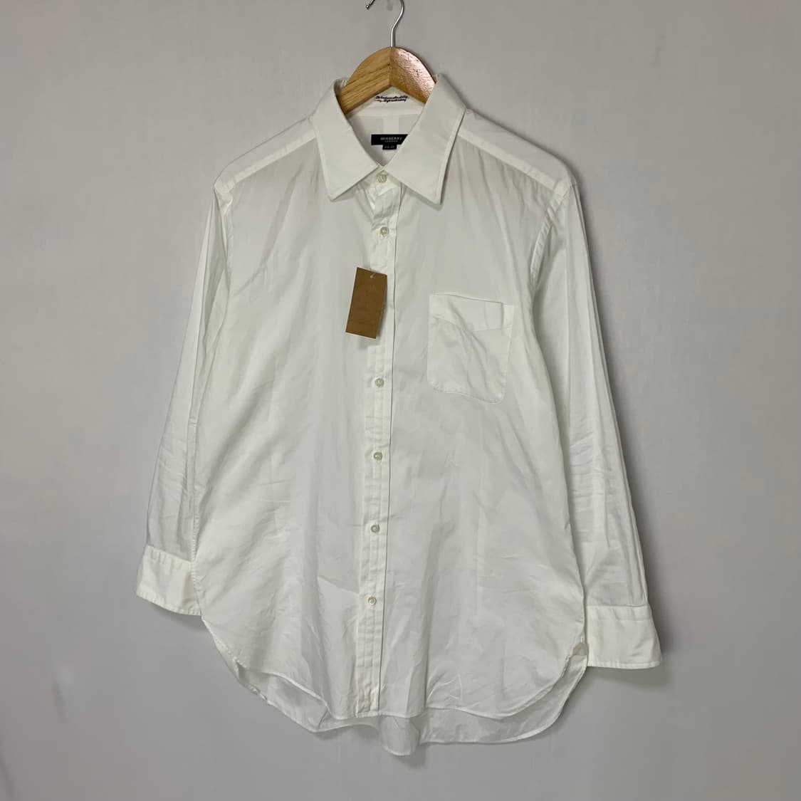 버버리 아이보리 셔츠 긴팔 XL 빈티지 상품이미지2