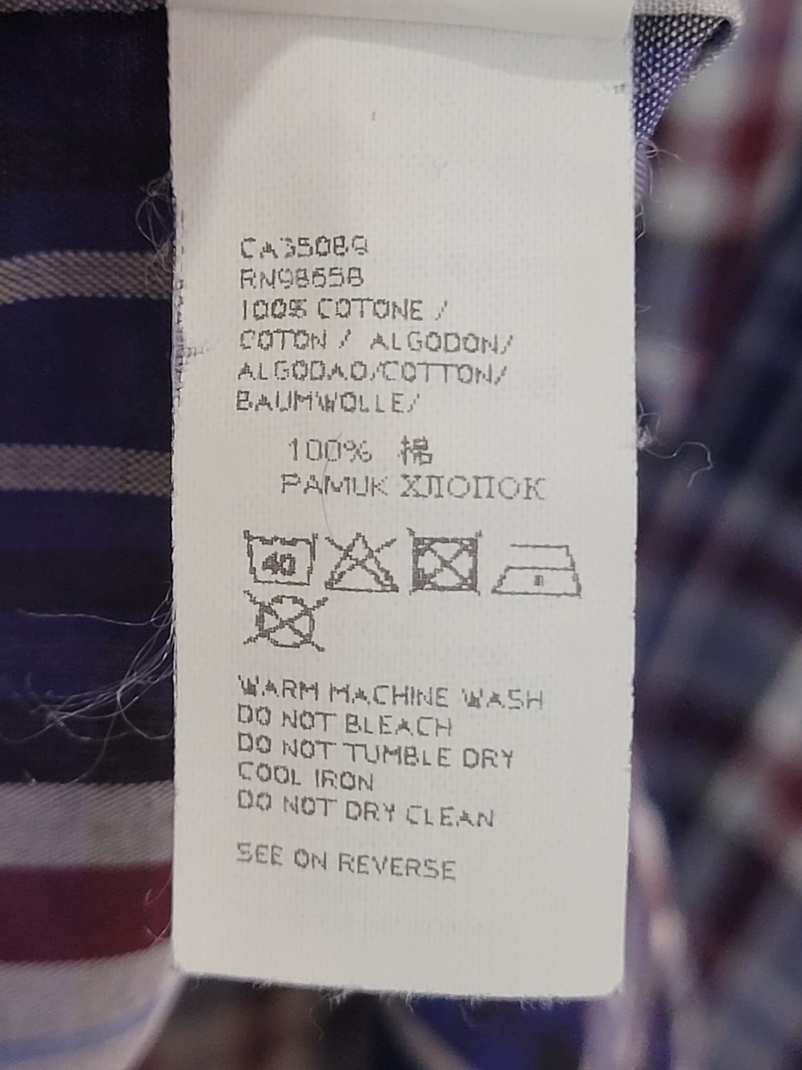 폴앤샤크 요팅 체크 긴팔 남성 셔츠 105~110사이즈 상품이미지9